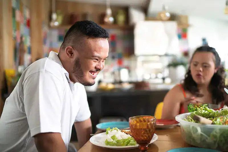 Empowering Weight Loss: A Comprehensive Guide for Individuals with Disabilities 2 Image of a disabled man and balance around nutrition to aid weight loss Yorkshire